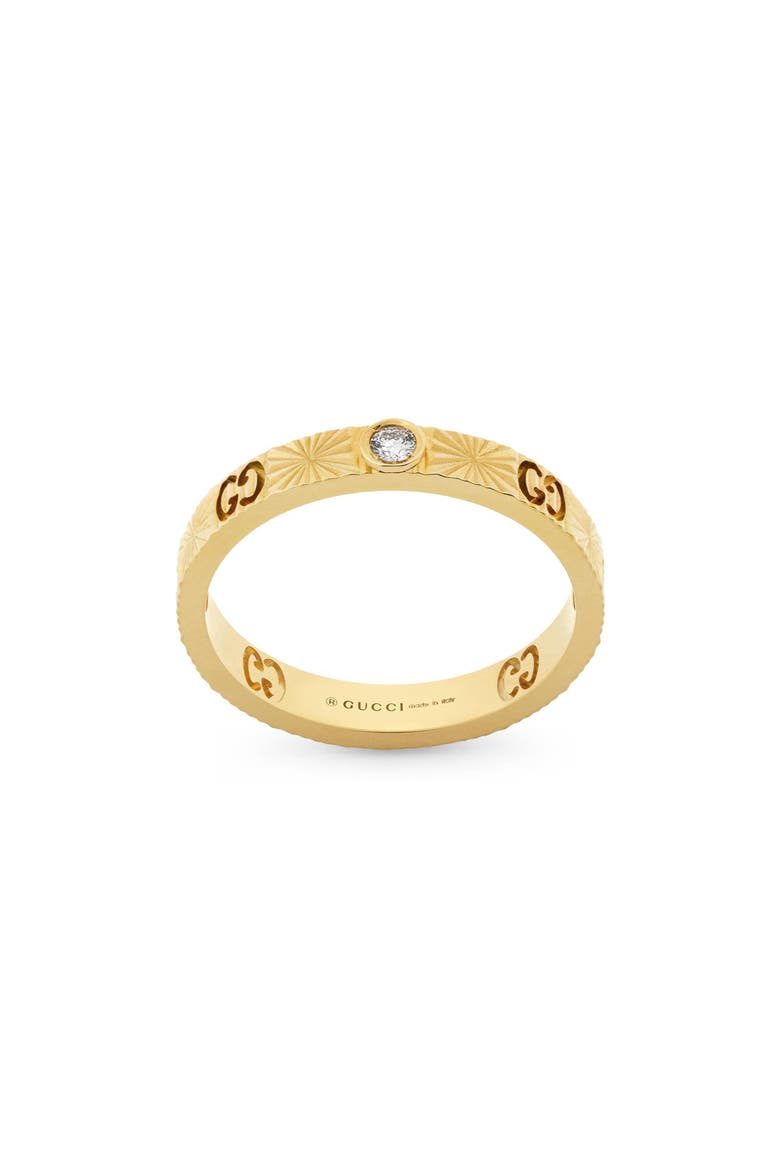 Icon Star Diamond Ring Band, Main, color, 18K GOLD