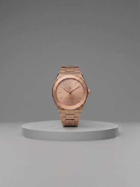 Elevate Link Rosé Swiss Quartz Bracelet Watch, 42MM