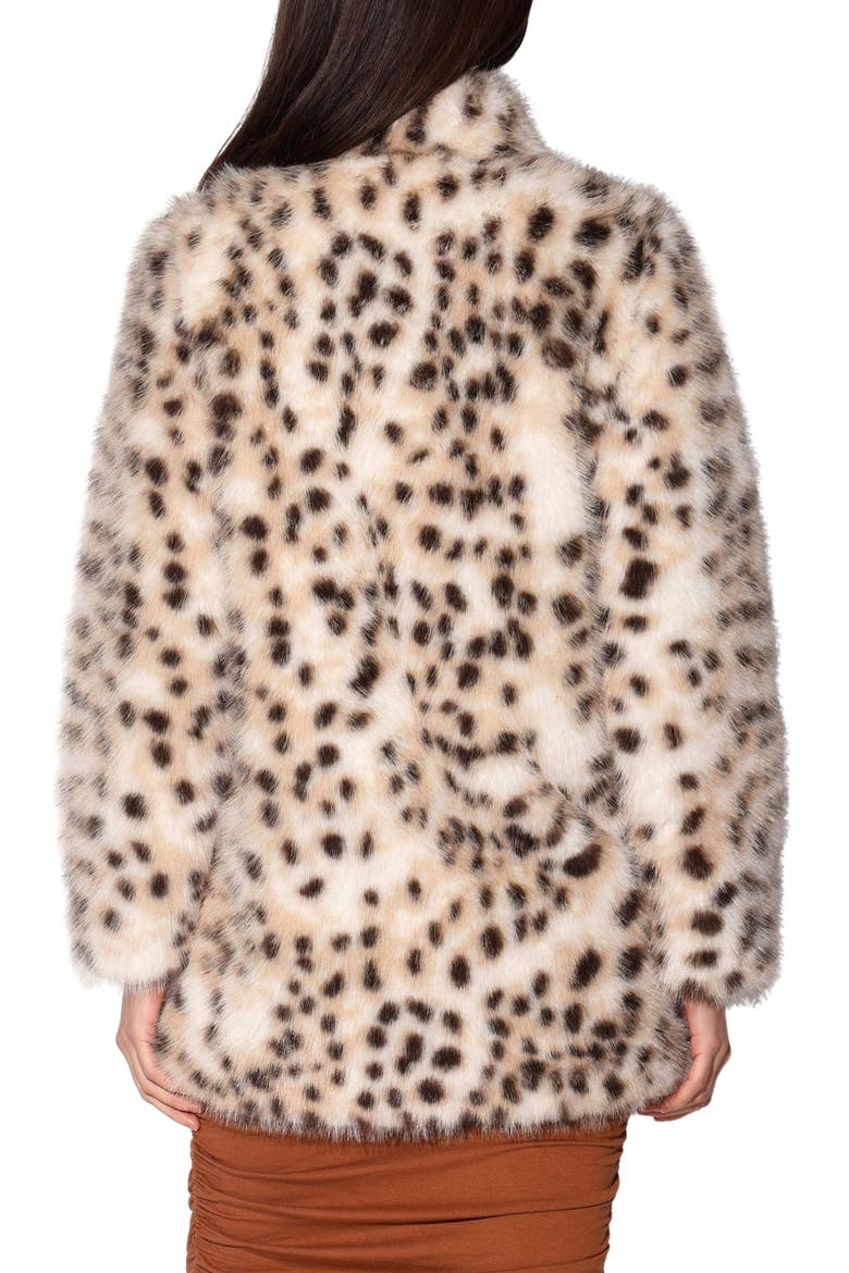 Priscilla Faux Fur Coat, Alternate, color, LYNX