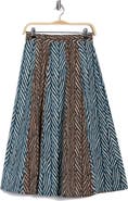 Diane von Furstenberg Finnley Mixed Print Skirt