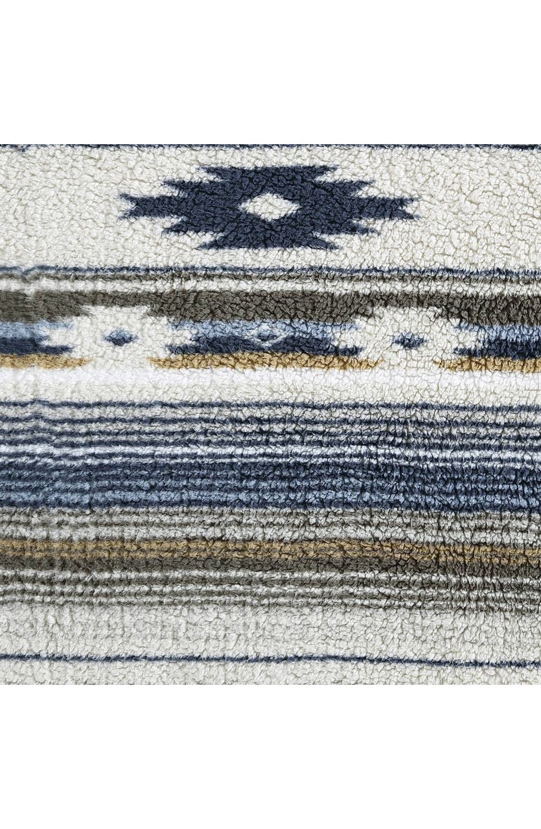 Wrangler Coyote Sands Faux Shearling Throw Blanket, Alternate, color, Brown