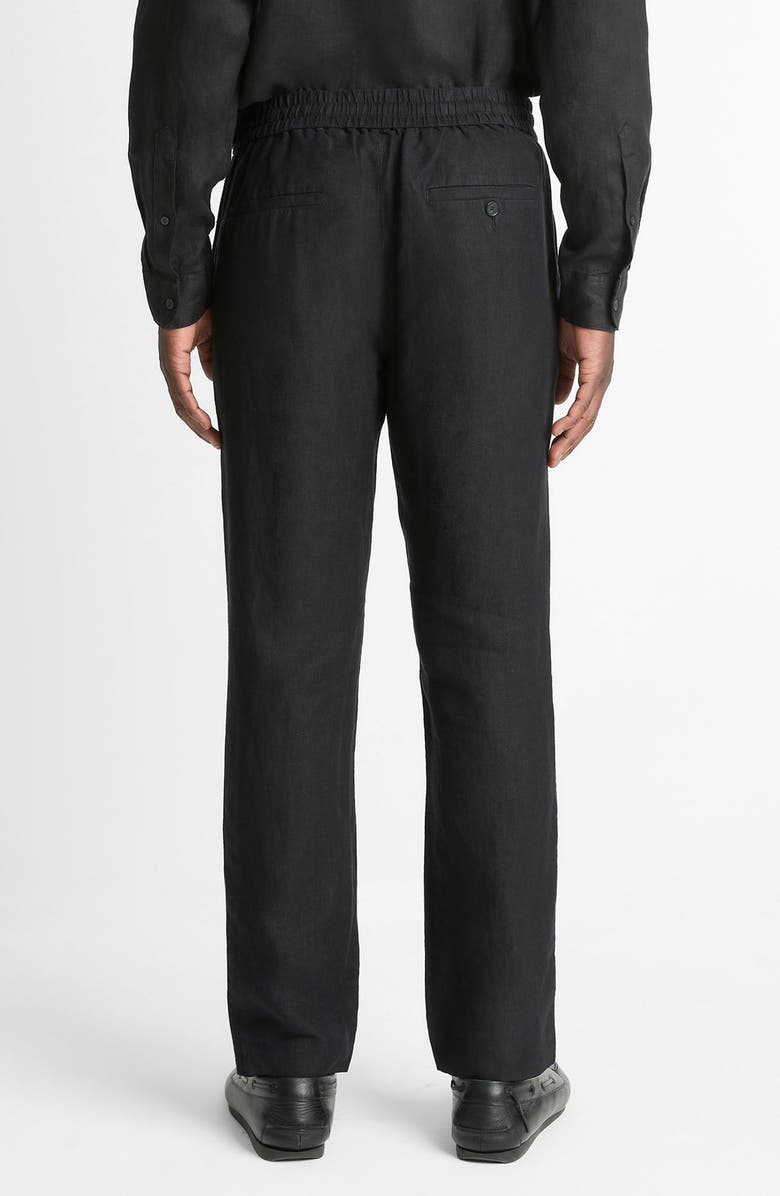 Vince Lightweight Hemp Pants, Alternate, color, Black