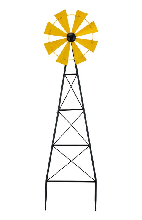 44"H Metal Wind Spinner Yardstake