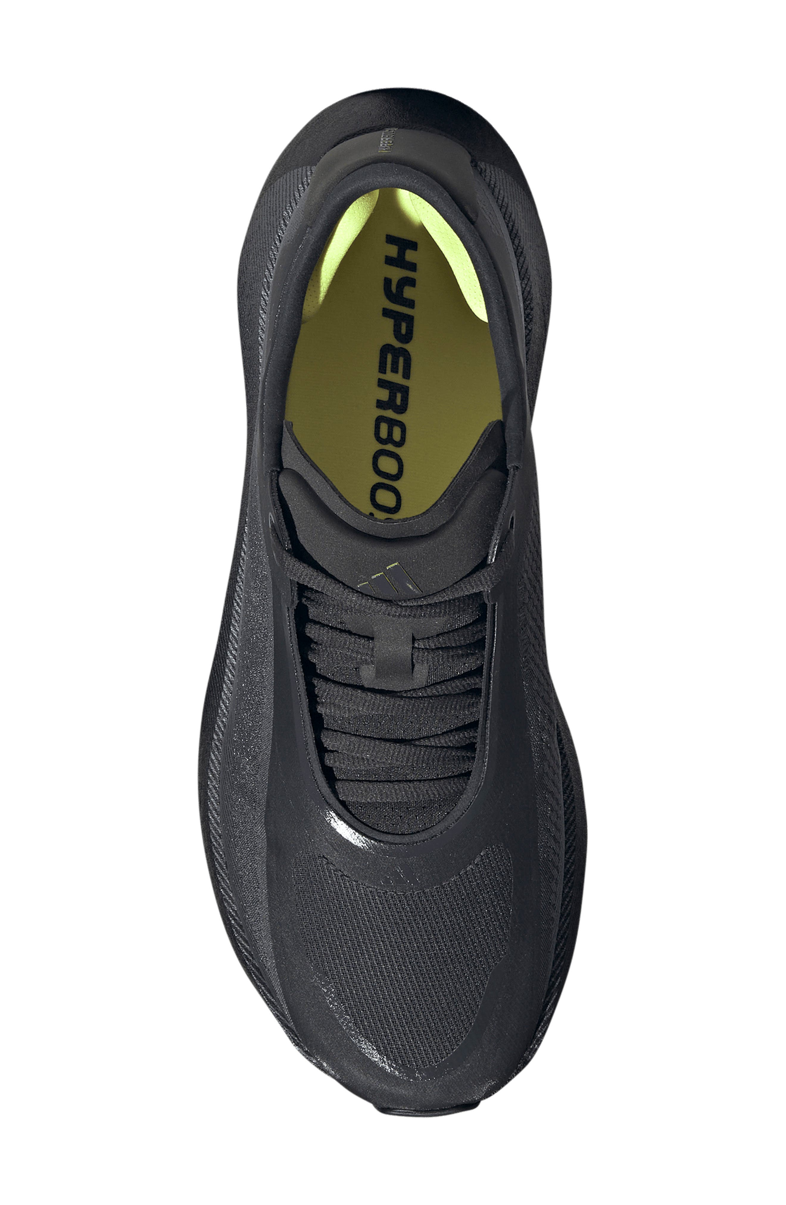 adidas Hyperboost Edge Running Shoe, Alternate, color, Carbon/ Hi-Res Yellow/ Grey
