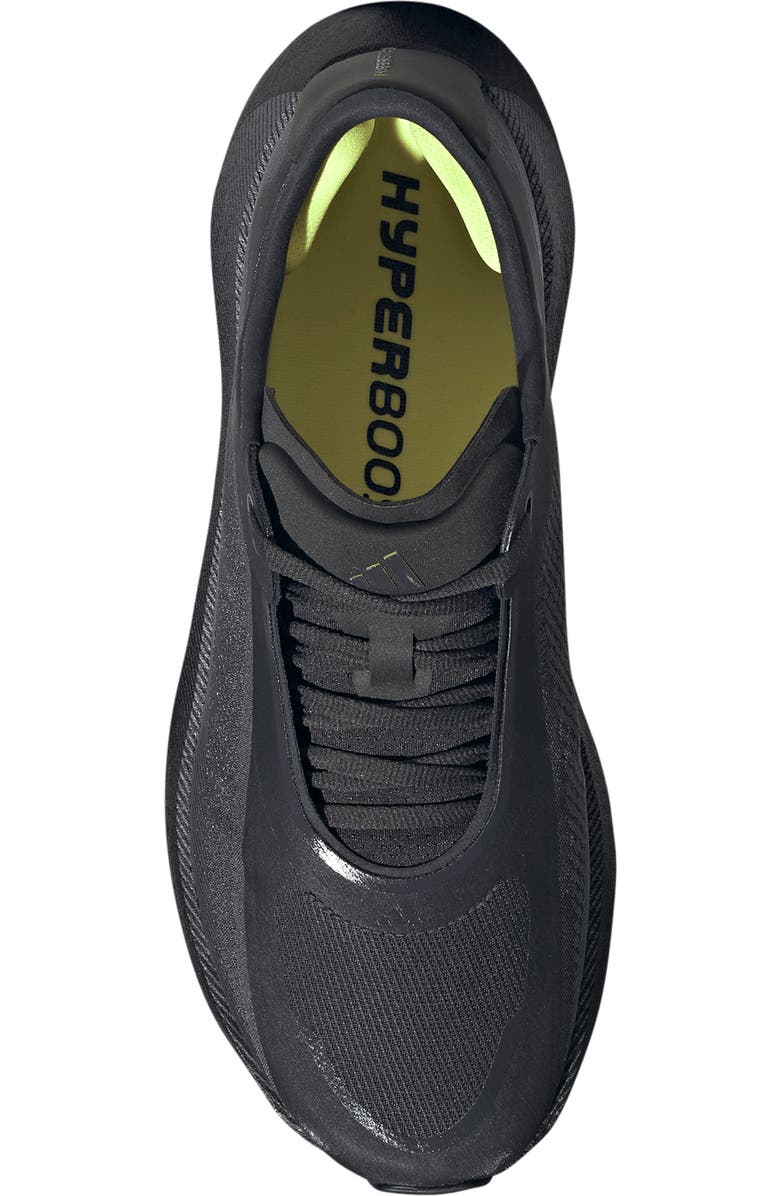 adidas Hyperboost Edge Running Shoe, Alternate, color, Carbon/ Hi-Res Yellow/ Grey