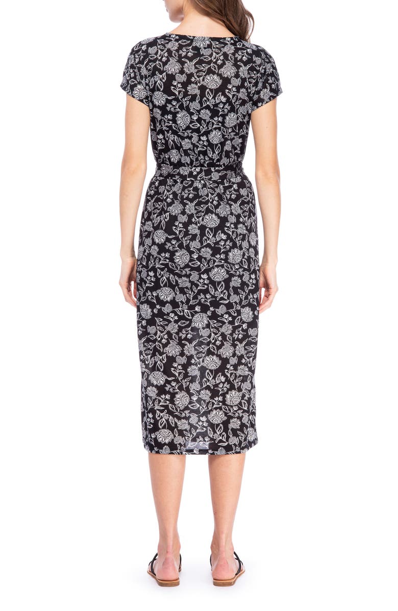 Bobeau Dolman Sleeve Midi Dress, Alternate, color,