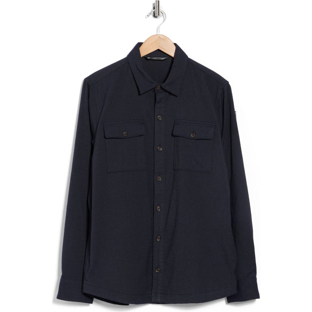 Travismathew Lifestyle Shift Long Sleeve Button-up Shirt In Blue