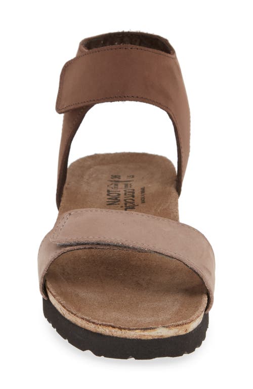 Naot Alba Sandal In Stone/coffee Bean