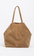 Bimba y Lola Large Split Leather Shopper Bag