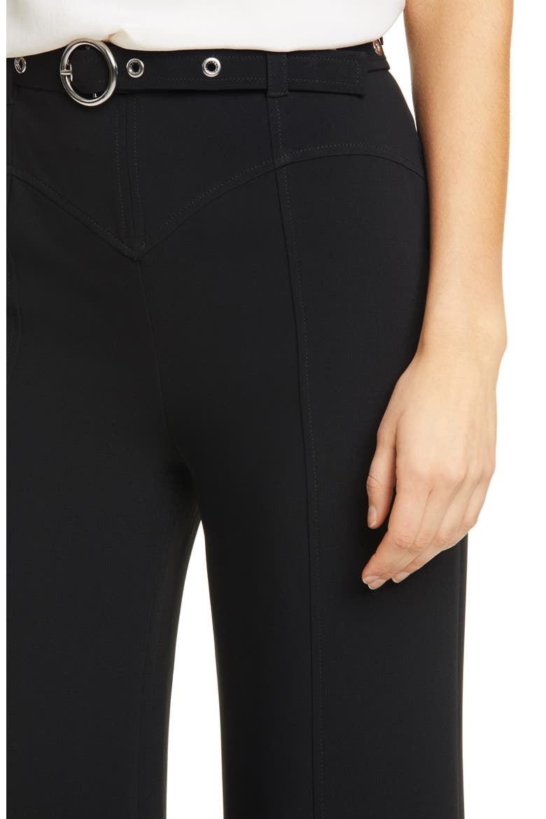 Polly Belted Wide Leg Pants, Alternate, color, BLACK