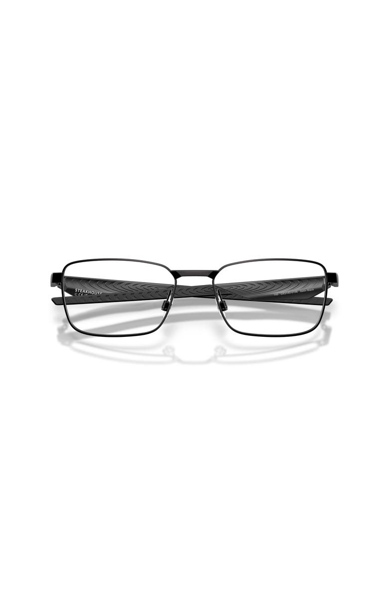 Oakley 54mm Rectangle optical glasses, Alternate, color, Black