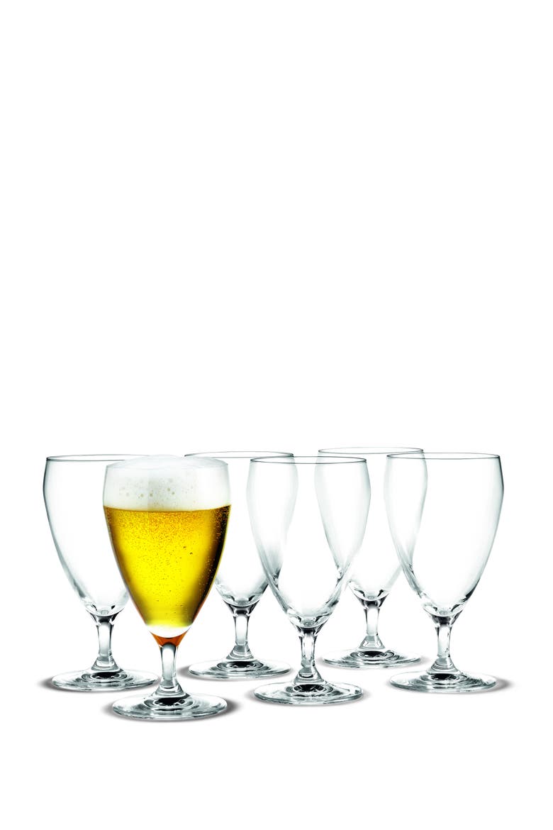 Perfection 6-Piece Beer Glass Set, Main, color, Clear