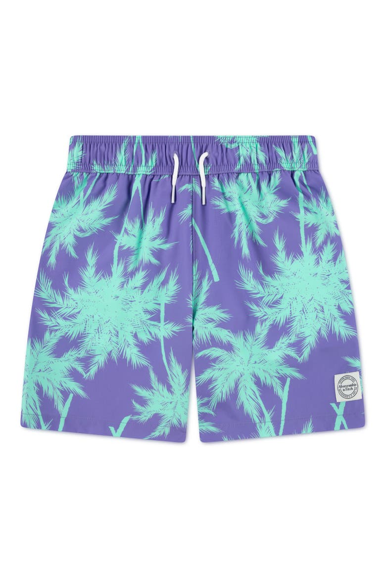 Kids' Core Swim Trunks, Main, color, PURPLE HEBE