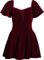 All in Favor Flutter Sleeve Minidress