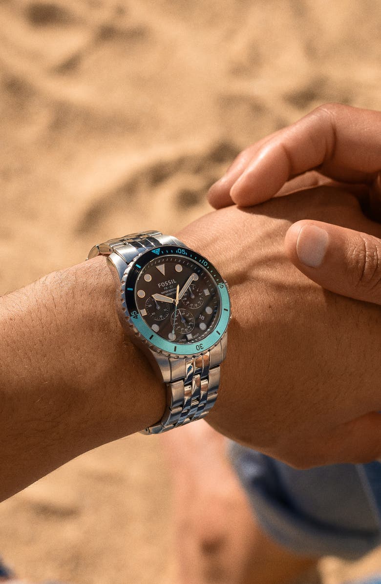 Fossil FB-01 Chronograph Bracelet Watch, 42mm, Alternate, color,