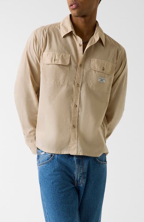 Boxi Cotton Button-Up Shirt