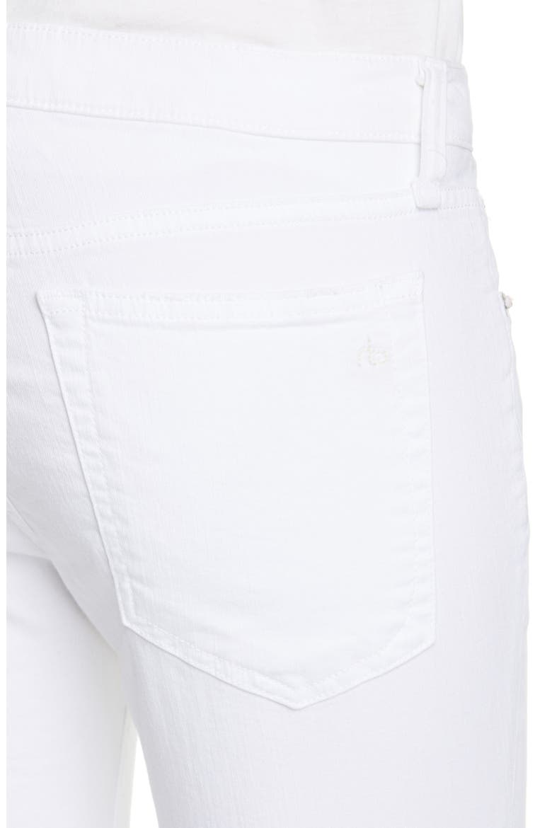 Dre Ripped Raw Hem Crop Skinny Jeans, Alternate, color, WHTWHLS2