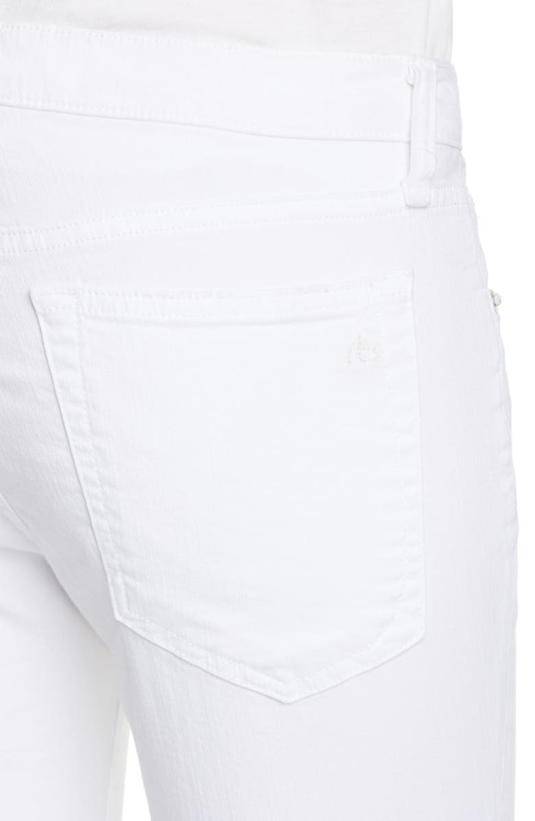 rag & bone Dre Ripped Raw Hem Crop Skinny Jeans, Alternate, color, 