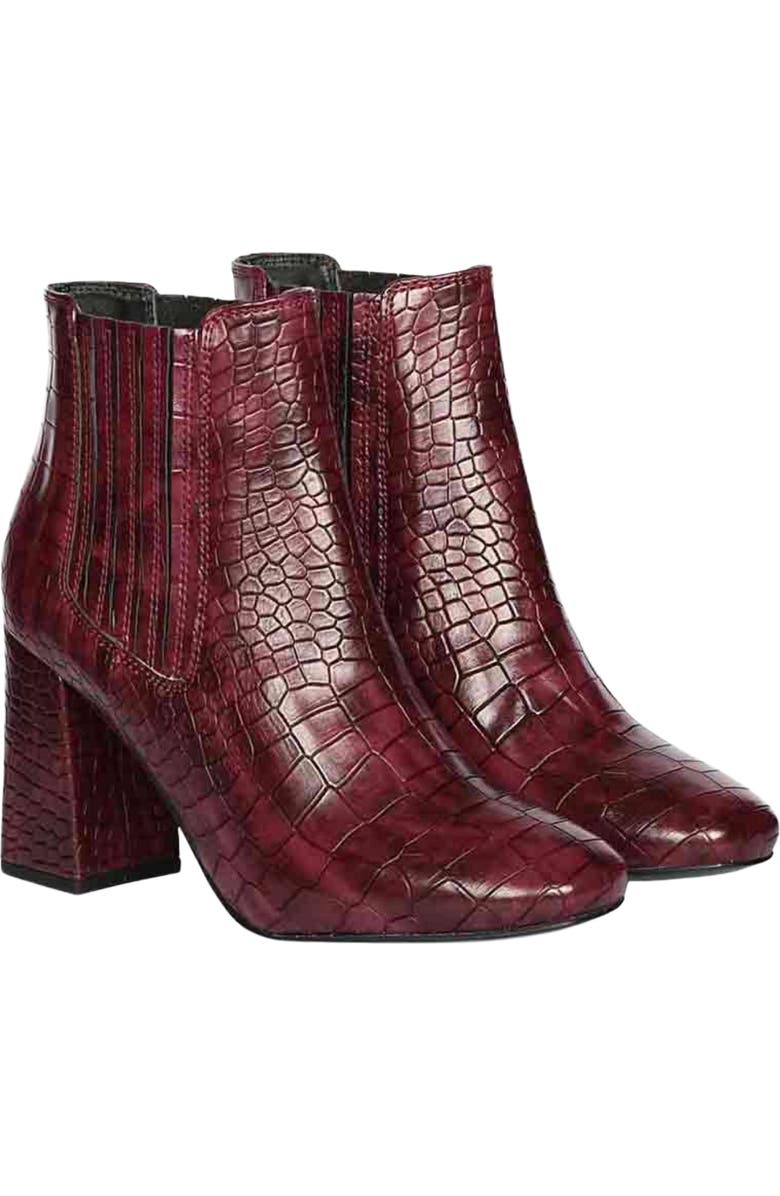 SAINT G Edwina Chelsea Boot, Main, color, Burgundy