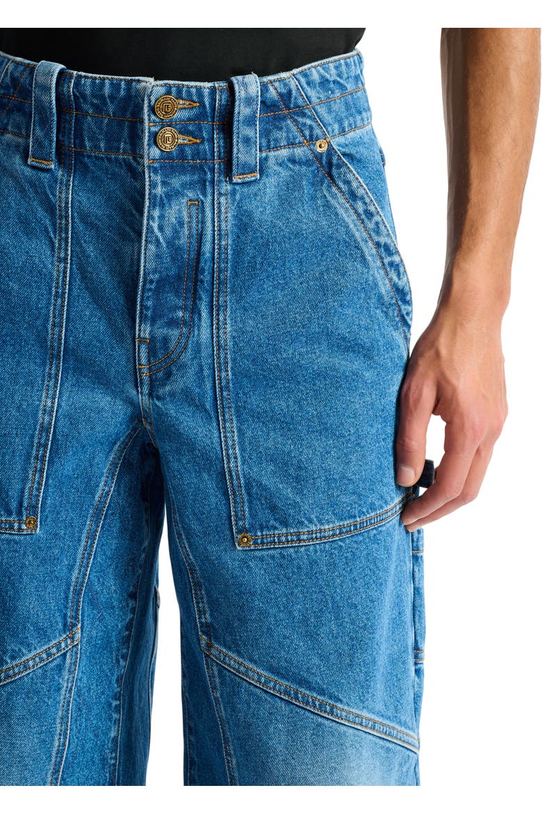 Blue denim carpenter jeans, Alternate, color, blue