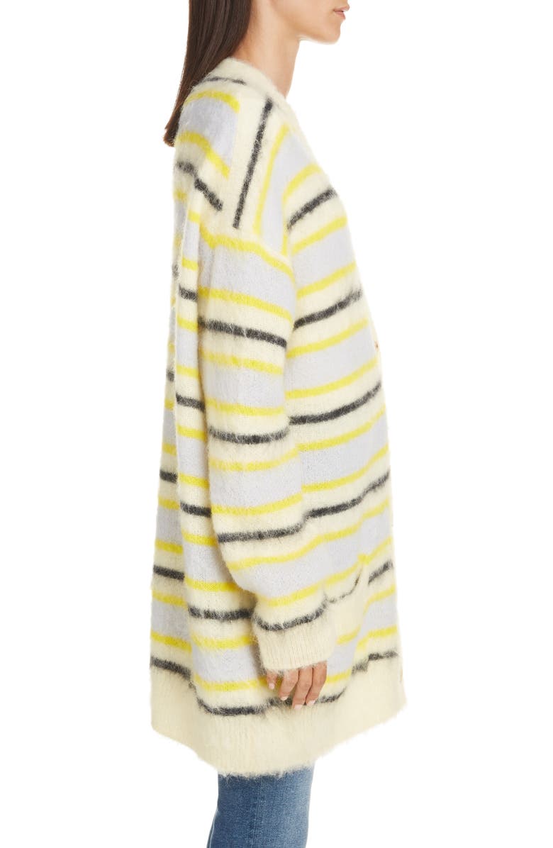 Acne Studios Keda Oversize Wool & Alpaca Blend Cardigan, Alternate, color, 