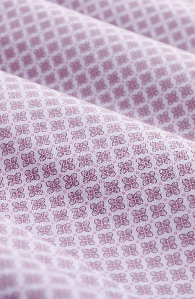 Bugatchi James OoohCotton<sup>®</sup> Floral Print Button-Up Shirt, Alternate, color, Dusty Pink