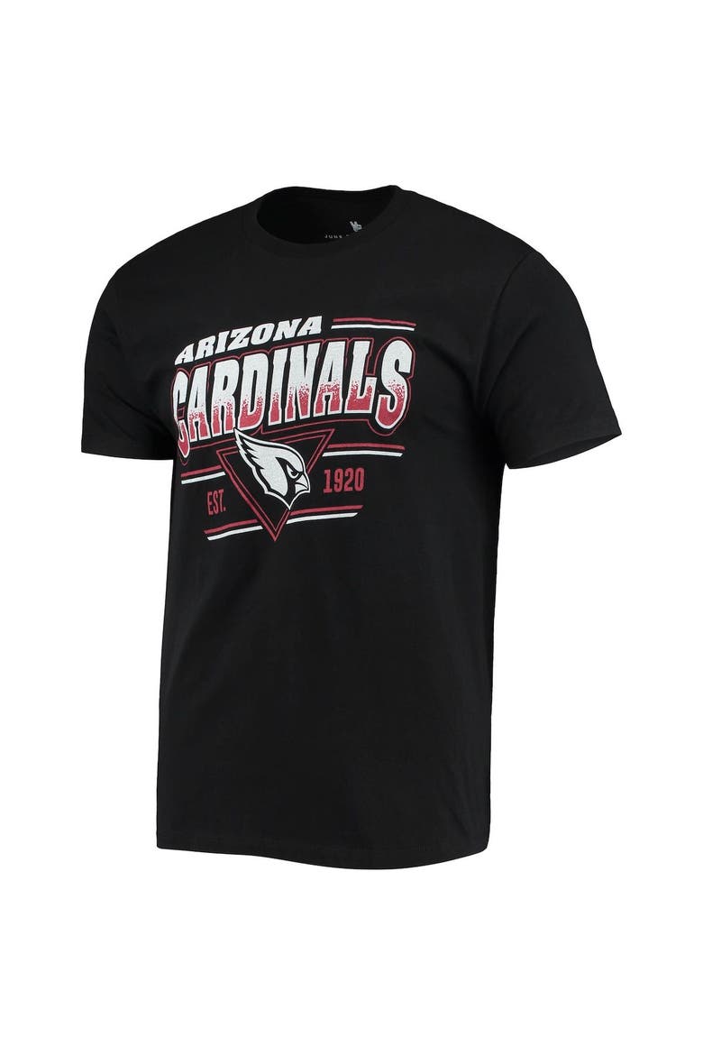 Men's Junk Food Black Arizona Cardinals Throwback T-Shirt, Alternate, color, Black