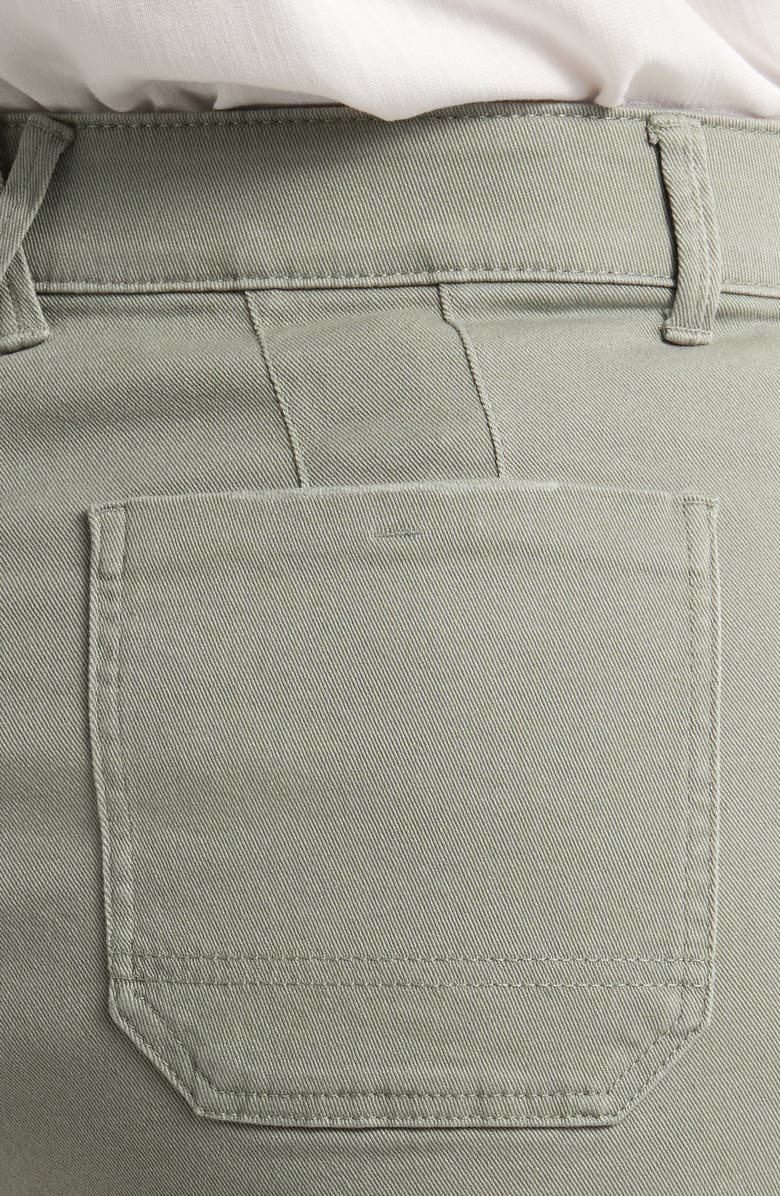 Wit & Wisdom 'Ab'Solution Frayed Patch Pocket High Waist Denim Shorts, Alternate, color, Deep Seagrass