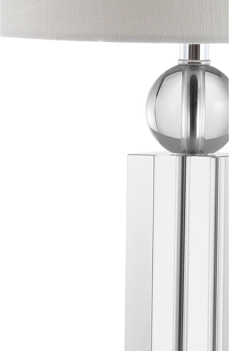 JONATHAN Y Charlotte 28.5" Crystal LED Table Lamp, Clear, Alternate, color, Clear