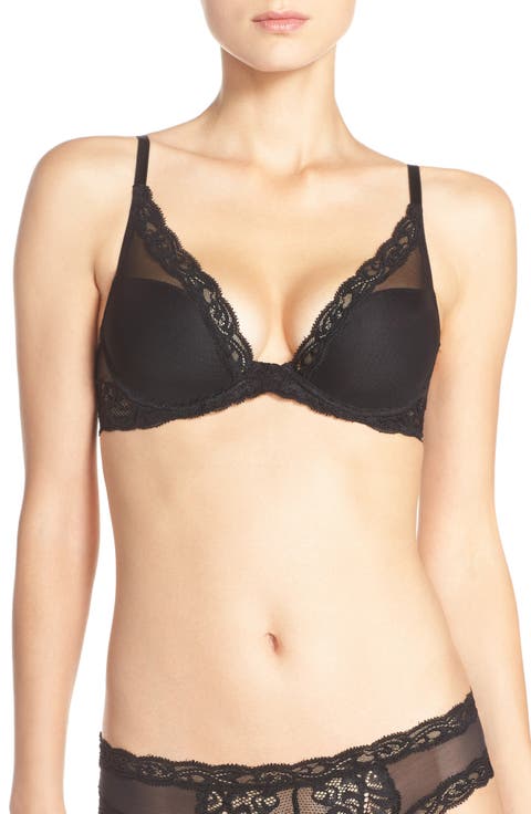 Feathers Plunge T-Shirt Basics Bra