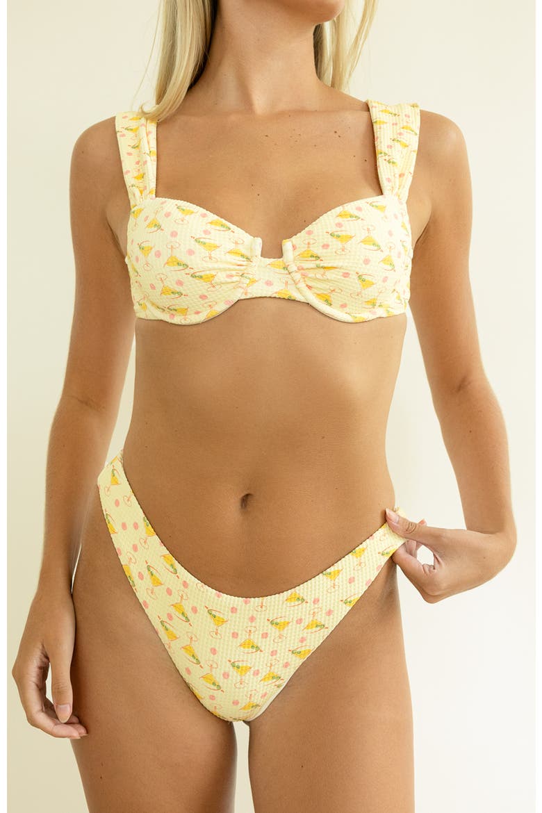 Nocturnal Cheeky Swim Bottom, Alternate, color, Martini