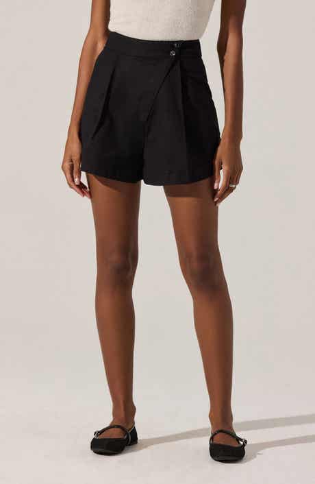 ASTR the Label Asymmetric Pleat Shorts