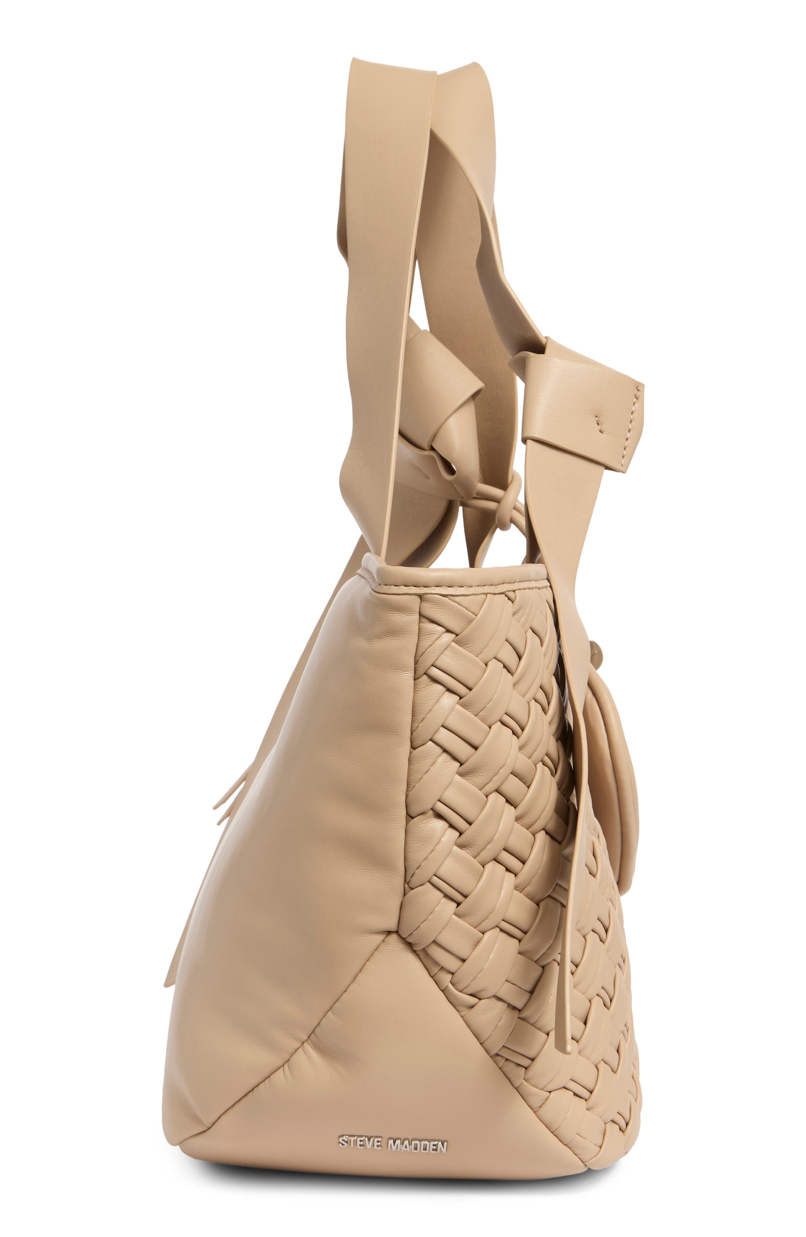 Steve Madden Bmiro Woven Tote Bag, Alternate, color, Stone