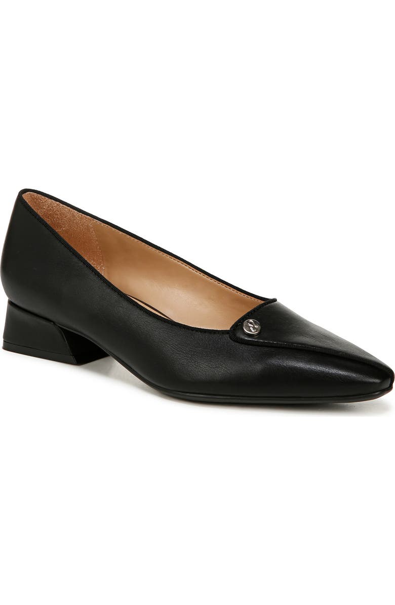 Naturalizer Georgia Pump, Main, color, Black Faux Leather