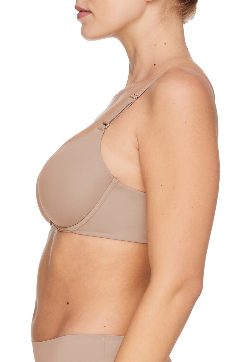 ComfortStretch Underwire Front Closure T-Shirt Bra, Alternate, color, TAUPE