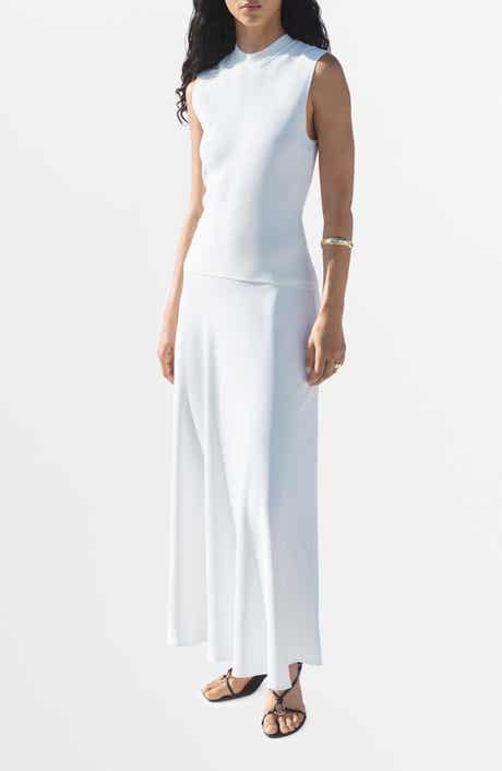 Sleeveless Combined Maxi Dress