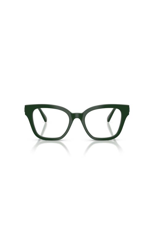 Swarovski 50mm Square Optical Glasses In Green
