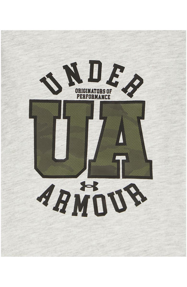 Under Armour Kids' Graphic Tech Print T-Shirt & Shorts Set, Alternate, color, Mod Gray