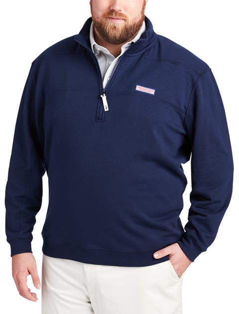 Big & Tall 1/4-Zip Collegiate Shep Shirt