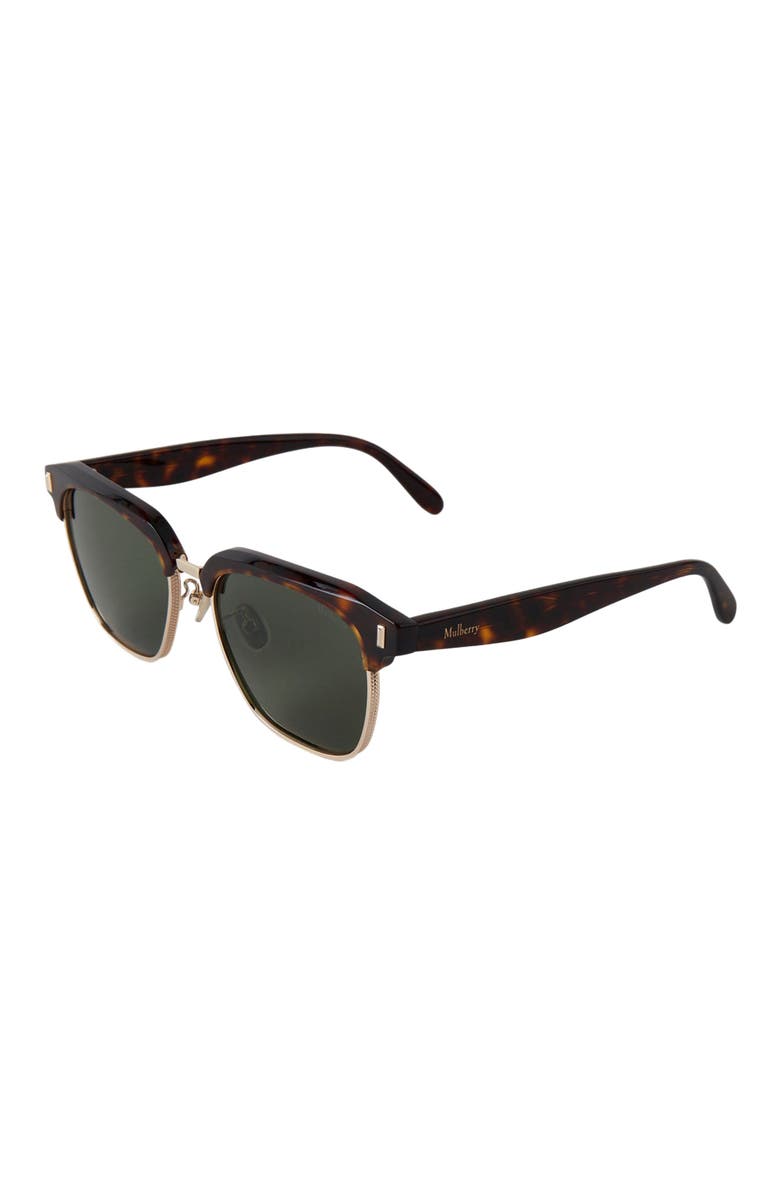 Mulberry Rowan Bio Acetate Sunglasses, Alternate, color, Tortoiseshell