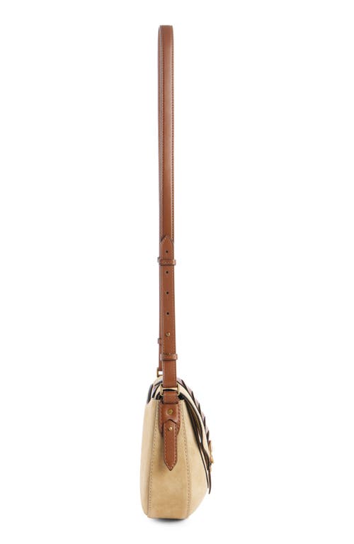 Isabel Marant Small Altay Suede Shoulder Bag In Beige