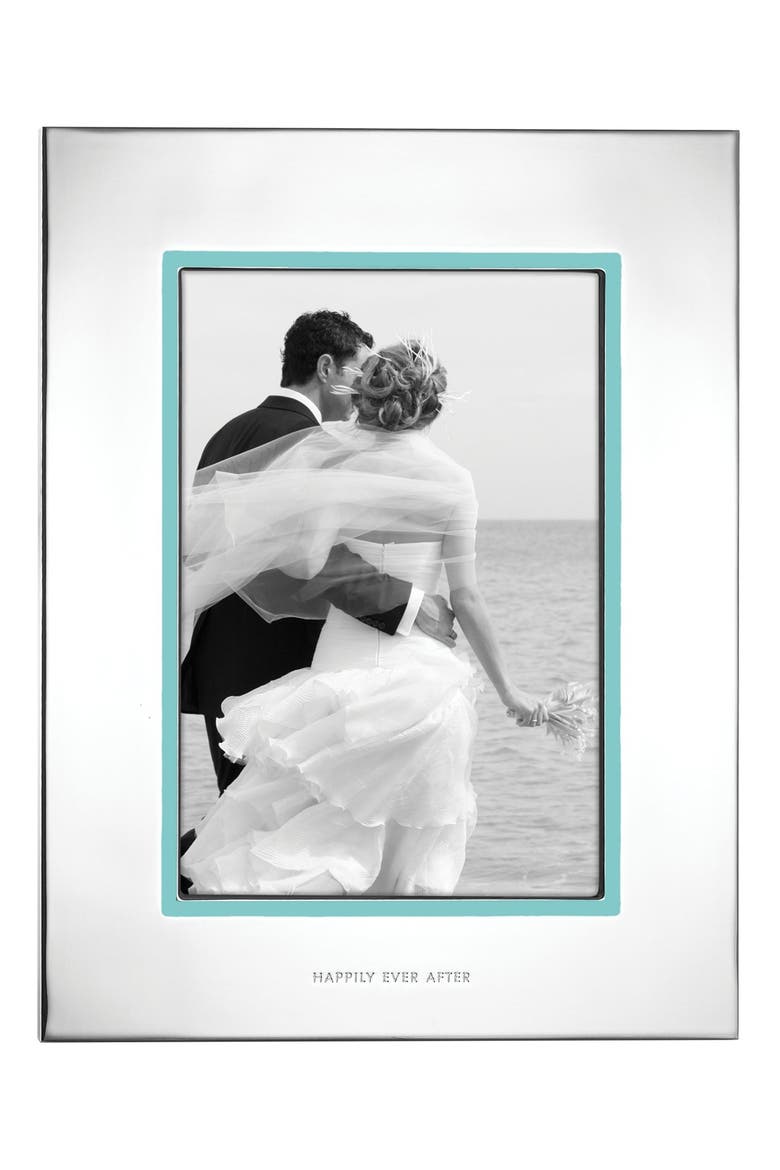 take the cake picture frame, Main, color, SILVER/ TURQUOISE