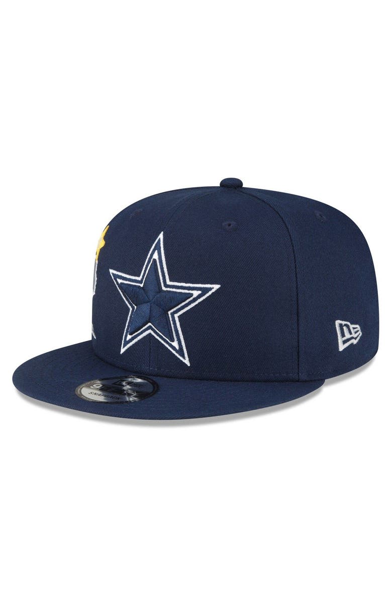 New Era Men's New Era Navy Dallas Cowboys Icon 9FIFTY Snapback Hat, Alternate, color, 
