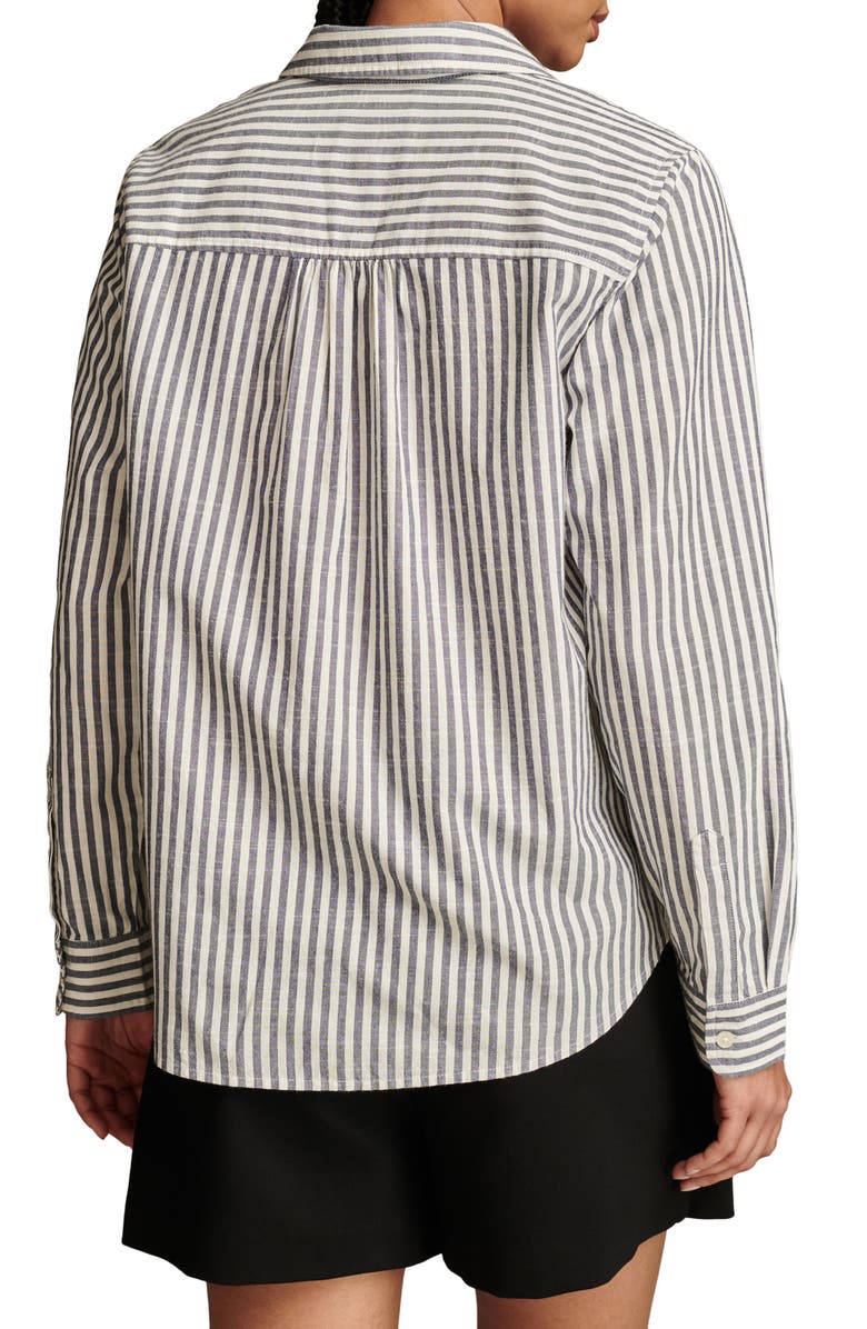 Lucky Brand The Boyfriend Stripe Button-Up Shirt, Alternate, color, 