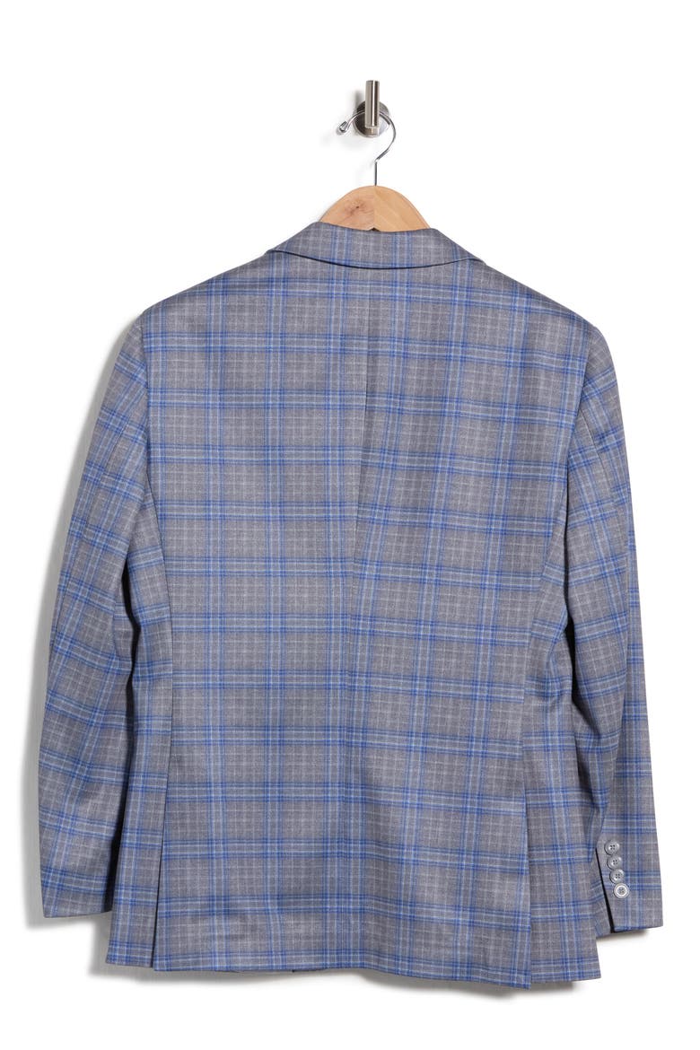 Plaid Sport Coat, Alternate, color, GREY