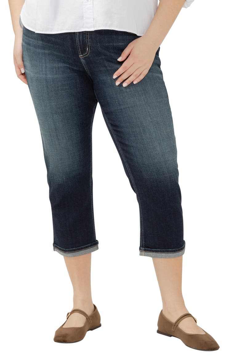 Avery Curvy High Waist Capri Jeans, Main, color, INDIGO