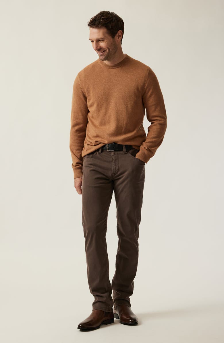 34 Heritage Cashmere, Silk & Wool Crewneck Sweater, Alternate, color, Tobacco