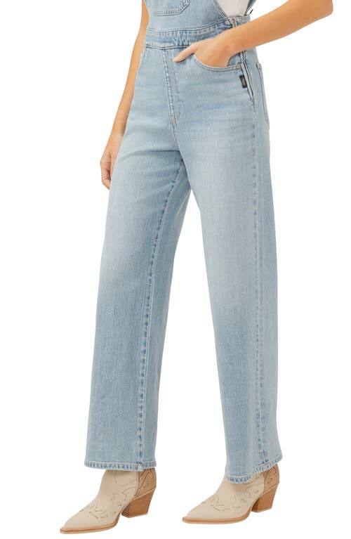 Silver Jeans Co. Women's Wide Leg Overall Jeans In Indigo