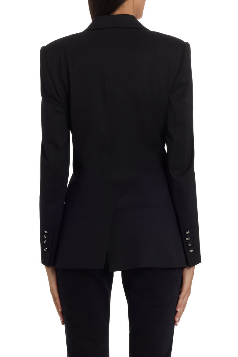 Turlington Stretch Wool Blazer, Alternate, color, BLACK