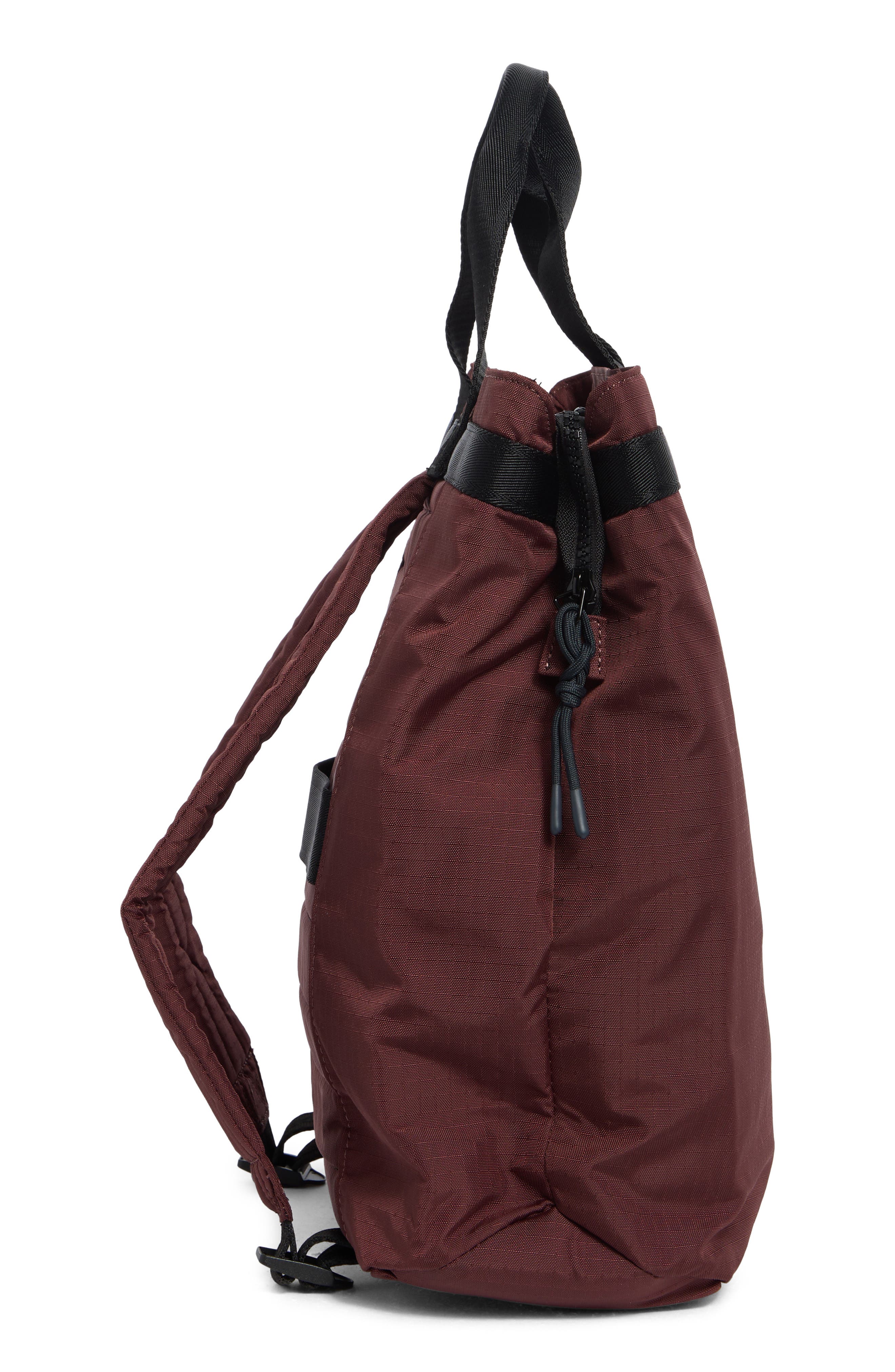 Hunter Hybrid Tote Backpack, Alternate, color, Bordo